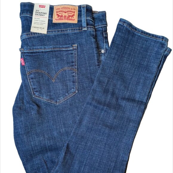 New With Tags Levi's 311 Shaping Skinny Jeans Women's Size 12 Medium W31 L30 - Picture 2 of 4